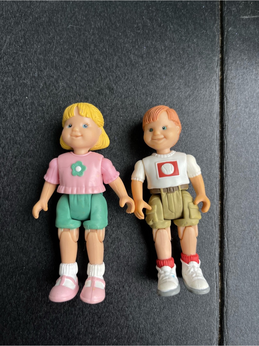 Vintage 1998 Fisher-Price Doll Pair set of 2 - boy and girl